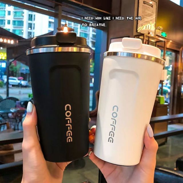 500ml Stainless Steel Coffee Cup Travel Thermal Mug Leak-Proof Thermos Bottle Tea Coffee Mug Vacuum Flask Insulated Cups