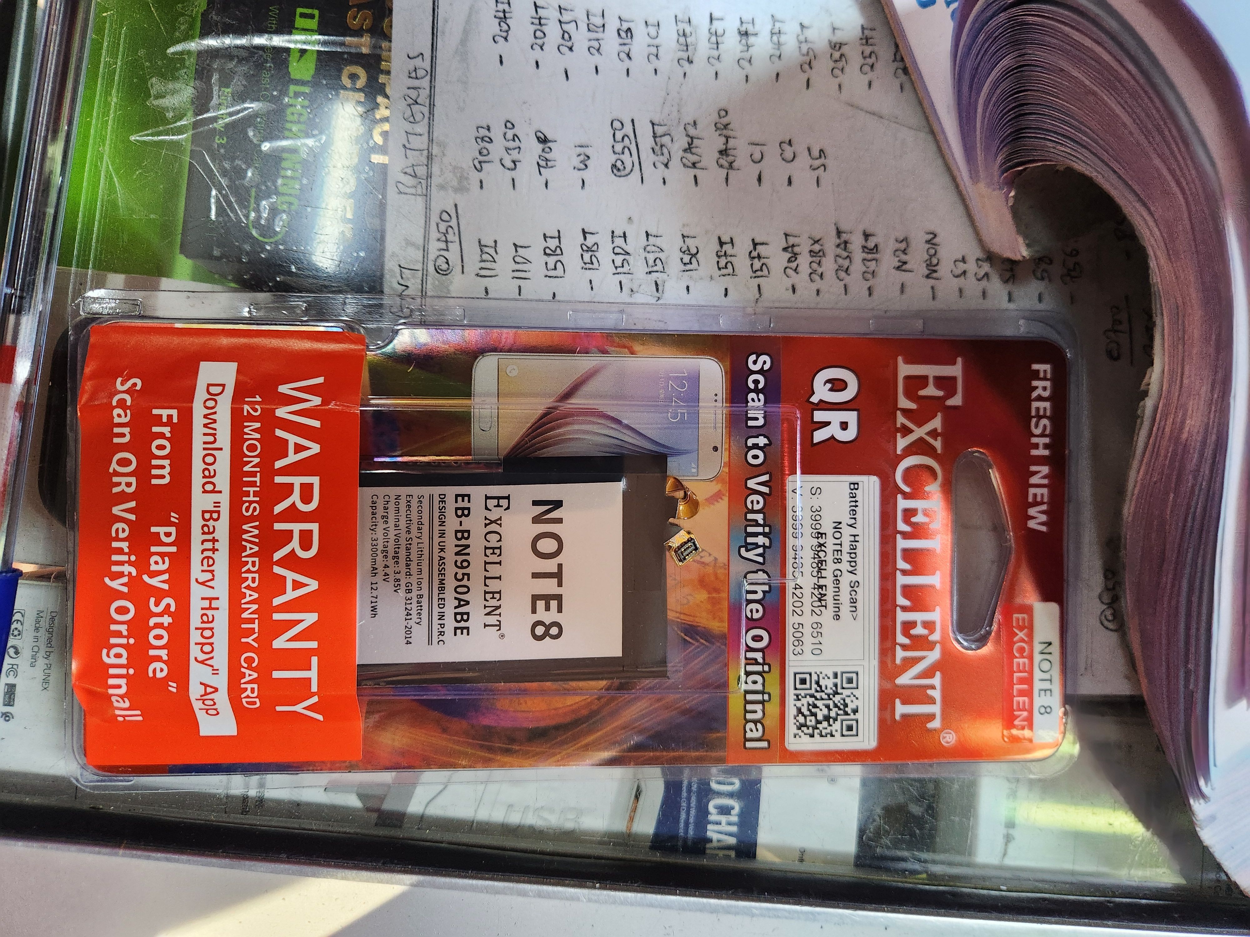 Samsung Note 8 Battery