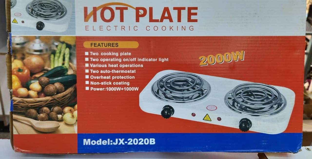 COOKTOPS. ELECTRIC DOUBLE BURNER. Hot Plate Portable Stove Range Heater Counter-Top Cooking/Electric Stove SPIRAL BURNER COOKER/ DOUBLE - SPIRAL COIL BURNER