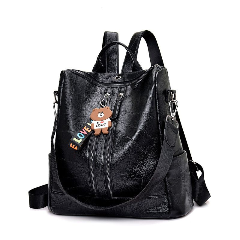 Fashion Monkey Bag Travel backpack with free keyholder GENUINE LEATHER