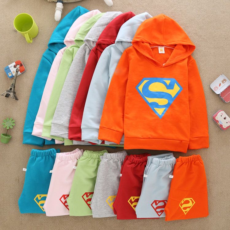 Sweatshirts, Cardigans & Hoodies Autumn New Children'sFashion Classic kids sweatpants and hoodie /Kids Tracksuit Cartoon Themed Tracksuit / kids joggers 2yrs-6yrs