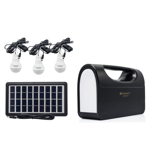 SOLAR HOME LIGHTING With LED Bulbs,3watts Solar And Three Lighting-KAMISAFE