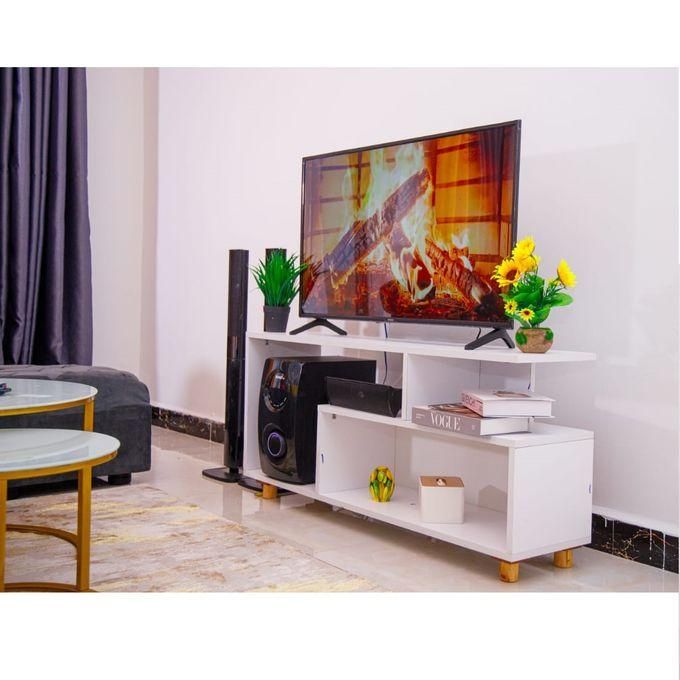 Mexico 55" Tv Stand ♦️wooden Tv stands with cabinets ♦️Size 120x30x50cm ♦️Colours :White