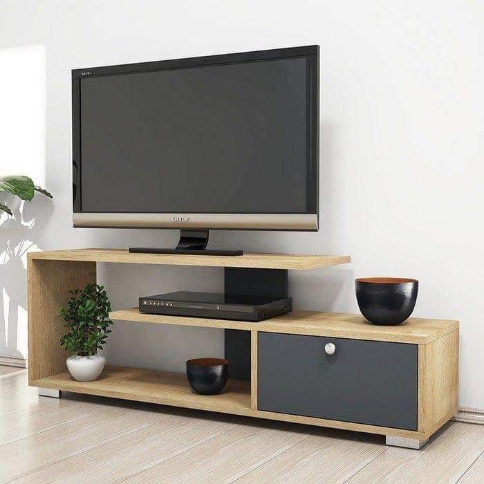 Michigan 55" Tv Stand ♦️wooden Tv stands with cabinets ♦️Size 120x30x50cm ♦️Colours :brown