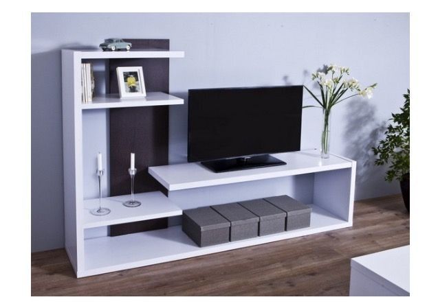 Cockatoo  55" Tv Stand ♦️wooden Tv stands with cabinets ♦️Size 120x30x120cm ♦️Colours :White