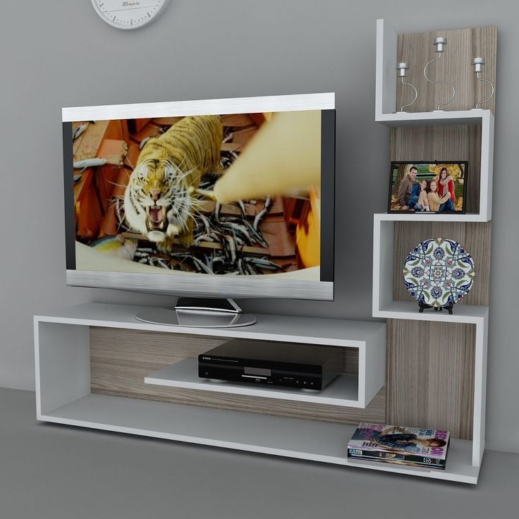 WOODPECKERTv Stand ♦️wooden Tv stands with cabinets ♦️Size 120x30x120cm ♦️Colours :White & brown /teak