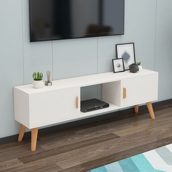 Scandinavian Tv stand 5ft ♦️ Wooden legs ♦️wooden Tv stands with cabinets ♦️Size 150x30x56cm ♦️Colours :White