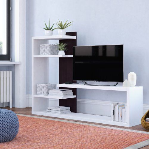 Cockatoo  55" Tv Stand ♦️wooden Tv stands with cabinets ♦️Size 120x30x120cm ♦️Colours :White