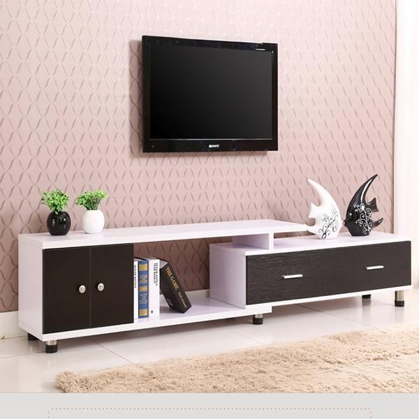 EXTENDABLE / ADJUSTABLE WOODEN JEWEL TV STAND♦️ 5FT BUT extends upto 7 feet ♦️wooden Tv stands with cabinets ♦️Size 150x30x50cm ♦️Colours :black/ ;BLACK WHITE