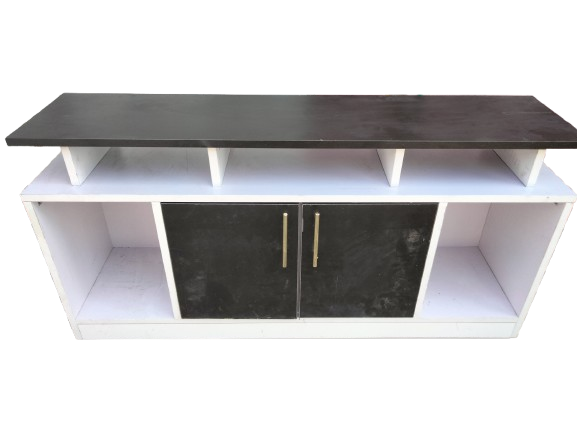 WOODEN GLAMOUR Tv Stand ♦️wooden Tv stands with cabinets ♦️Size 120x30x56cm ♦️Colours :White