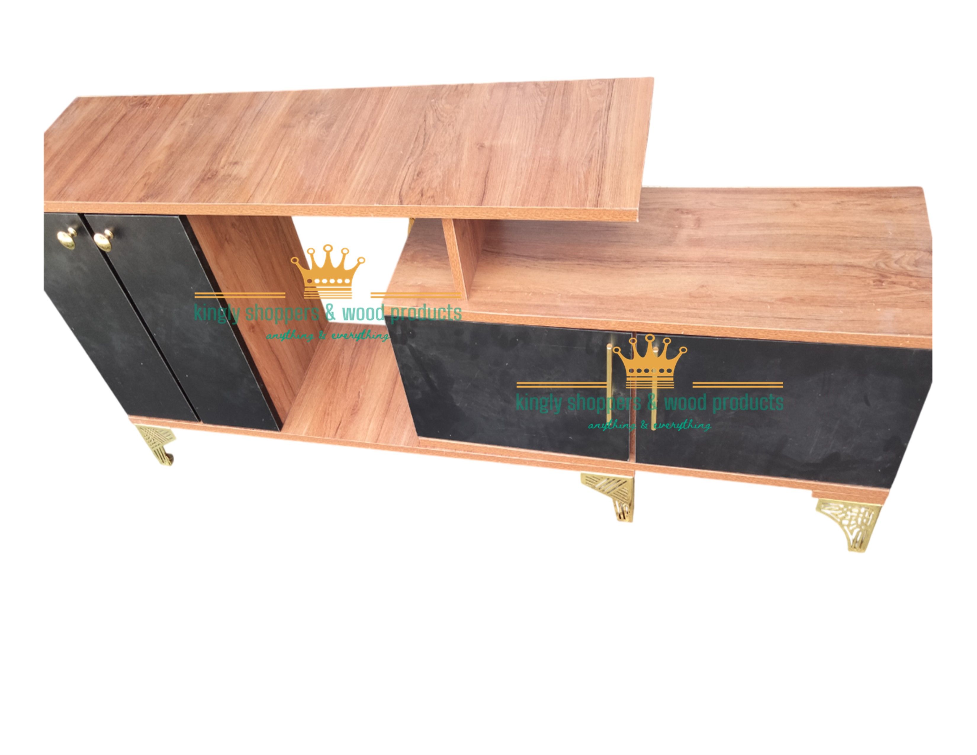 EXTENDABLE / ADJUSTABLE WOODEN JEWEL TV STAND♦️ 5FT BUT extends upto 7 feet ♦️wooden Tv stands with cabinets ♦️Size 150x30x50cm ♦️Colours :black/ ;BLACK WHITE