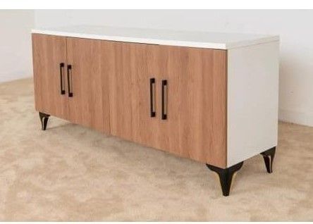 WHITE & ROYAL TV STAND♦️ SIMPLE♦️  4FT