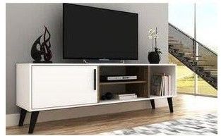 MARS Stand 4FT♦️wooden Tv stands with cabinets ♦️Size 120x30x50cm ♦️Color's :White& ROYAL