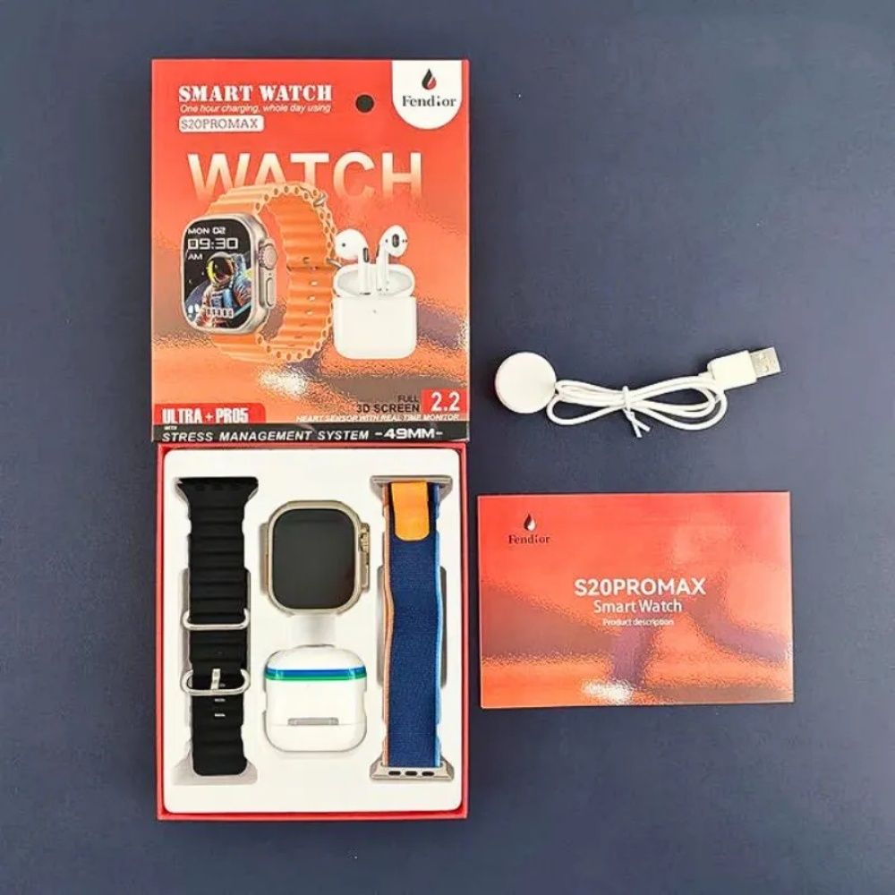 S20 Pro Max Smart Watches with Earbuds Earphone Series