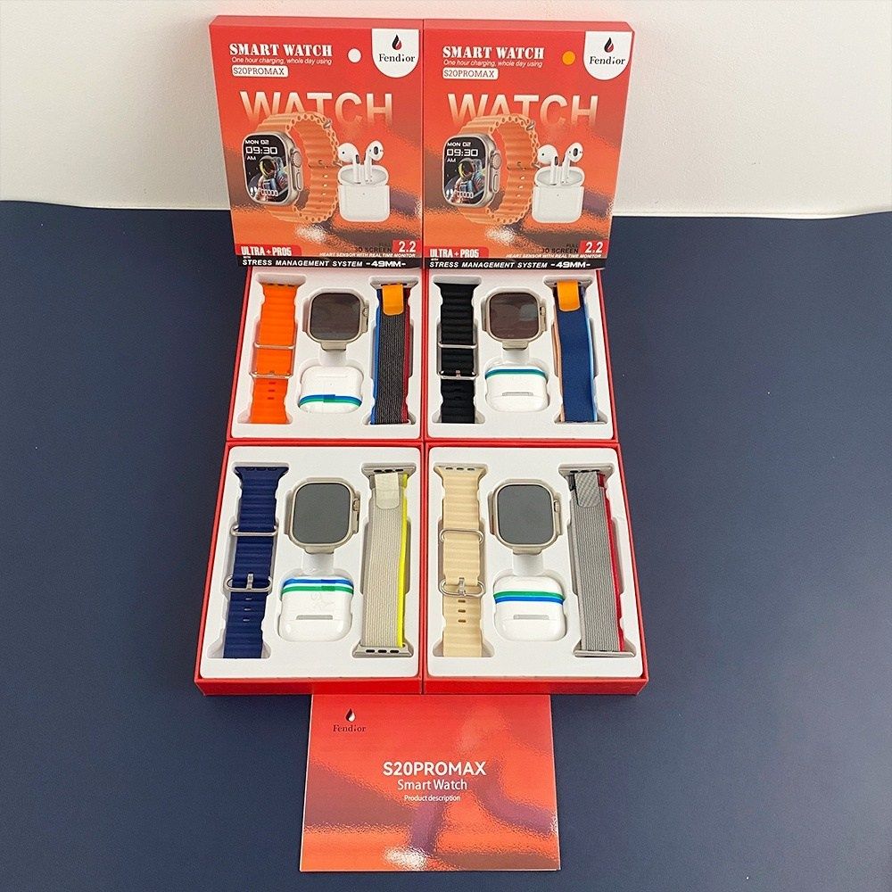 S20 Pro Max Smart Watches with Earbuds Earphone Series