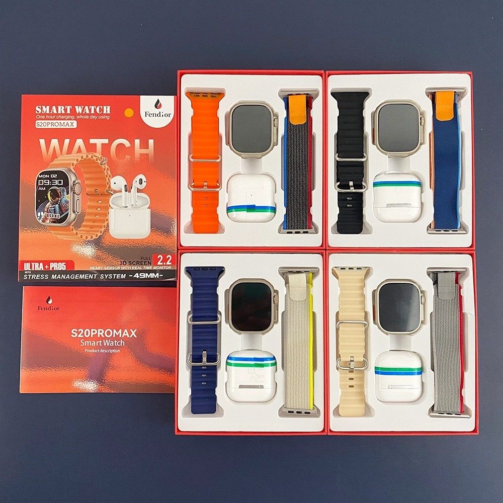 S20 Pro Max Smart Watches with Earbuds Earphone Series