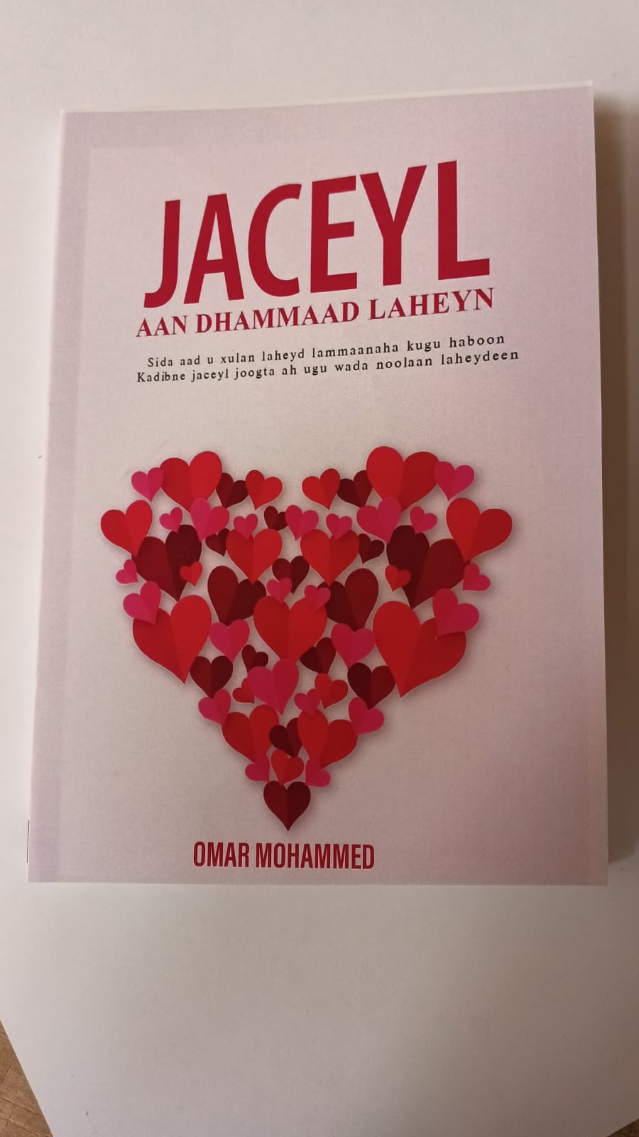 Jaceyl Aan Dhammaad Laheyn Book By Omar Mohammed - SOMALI LANGUAGE