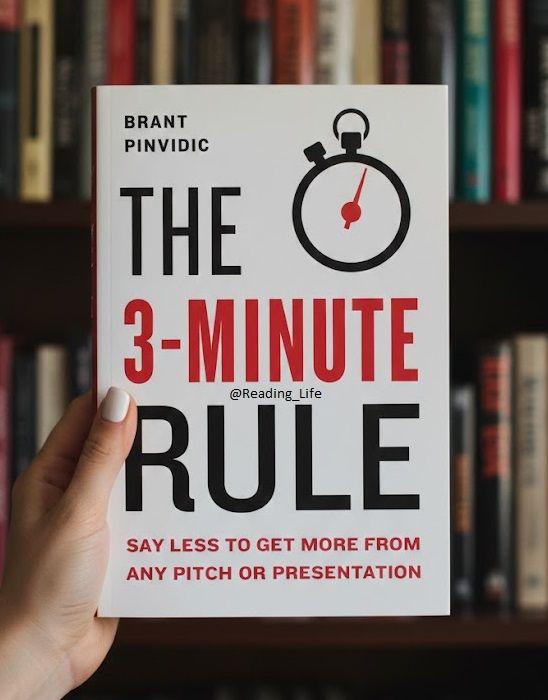 "The 3-Minute Rule: Say Less to Get More from Any Pitch or Presentation Book By Brant Pinvidic"