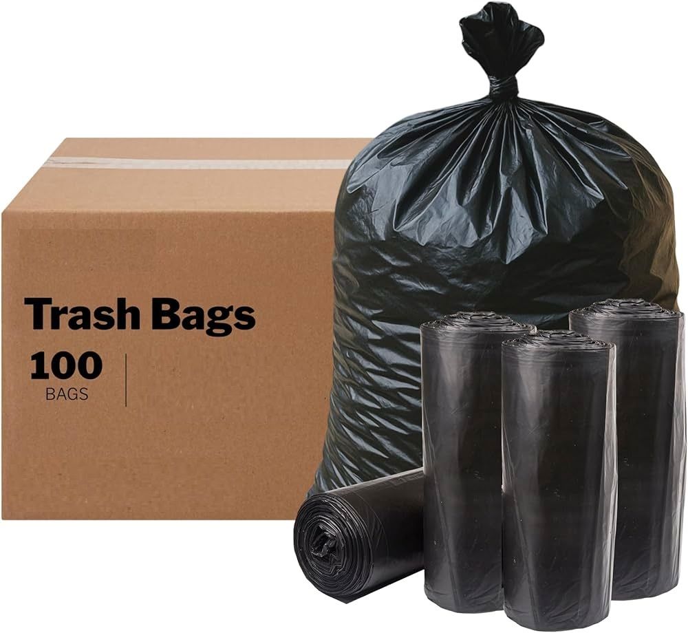 Durable Extra Large Big Size Garbage Bags – 100 Pcs for Commercial Waste and Home Clean-Ups