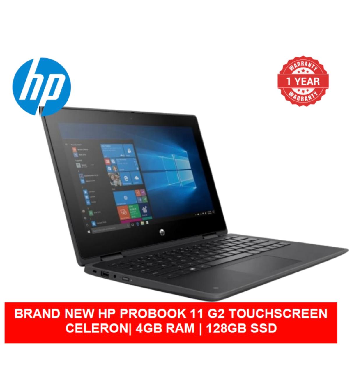 (BLACK FRIDAY OFFER) BRAND NEW HP PROBOOK 11 G2 | CELERON| 4GB RAM | 128GB SSD |TOUCHSCREEN  LAPTOP|WINDOWS 10 PRO+FREE MOUSE 2 IN 1 LAPTOP