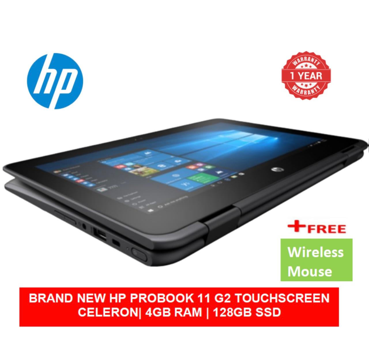 (BLACK FRIDAY OFFER) BRAND NEW HP PROBOOK 11 G2 | CELERON| 4GB RAM | 128GB SSD |TOUCHSCREEN  LAPTOP|WINDOWS 10 PRO+FREE MOUSE 2 IN 1 LAPTOP