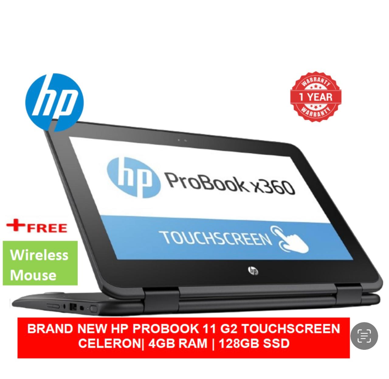 (BLACK FRIDAY OFFER) BRAND NEW HP PROBOOK 11 G2 | CELERON| 4GB RAM | 128GB SSD |TOUCHSCREEN  LAPTOP|WINDOWS 10 PRO+FREE MOUSE 2 IN 1 LAPTOP