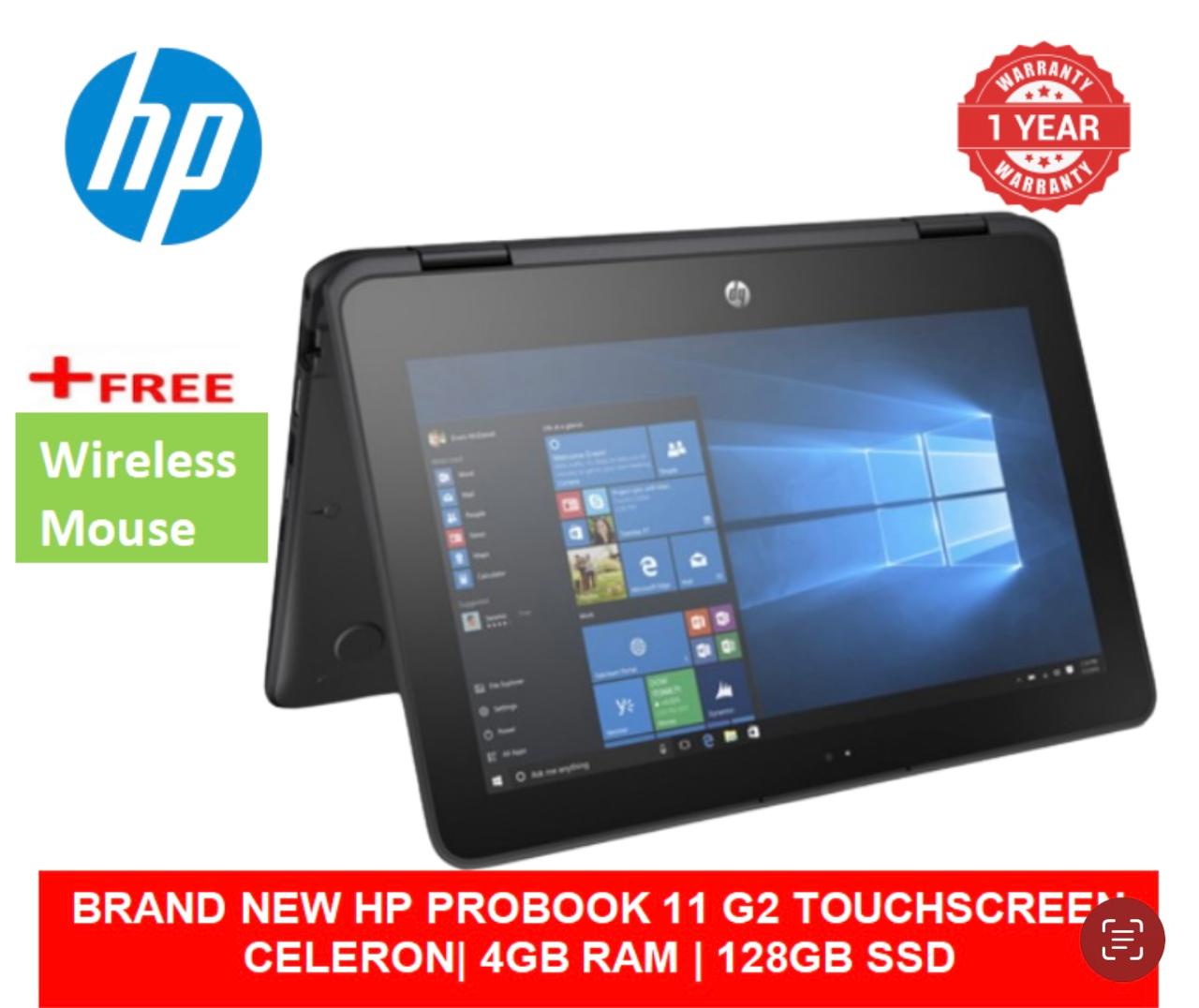 (BLACK FRIDAY OFFER) BRAND NEW HP PROBOOK 11 G2 | CELERON| 4GB RAM | 128GB SSD |TOUCHSCREEN  LAPTOP|WINDOWS 10 PRO+FREE MOUSE 2 IN 1 LAPTOP