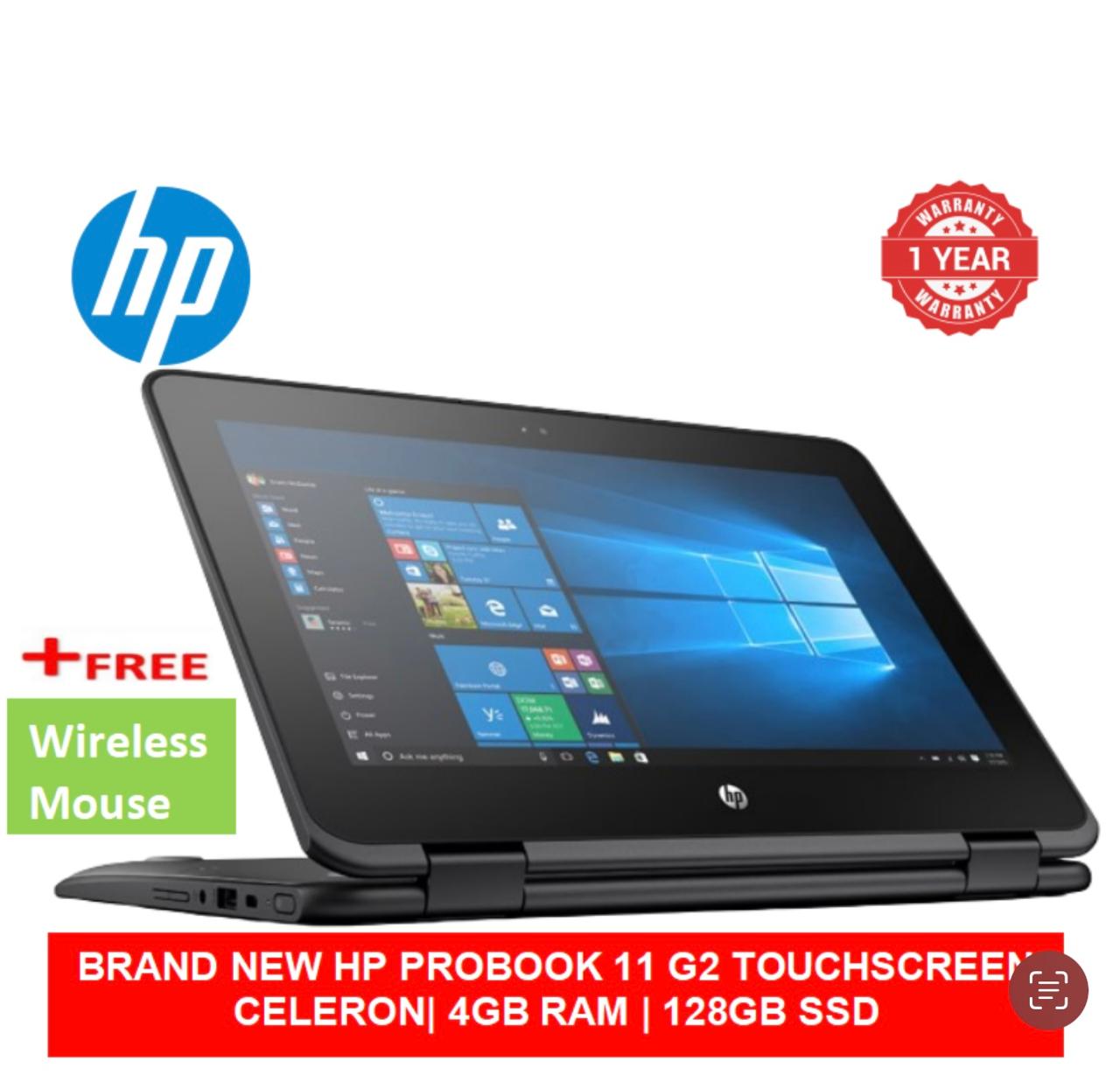 (BLACK FRIDAY OFFER) BRAND NEW HP PROBOOK 11 G2 | CELERON| 4GB RAM | 128GB SSD |TOUCHSCREEN  LAPTOP|WINDOWS 10 PRO+FREE MOUSE 2 IN 1 LAPTOP