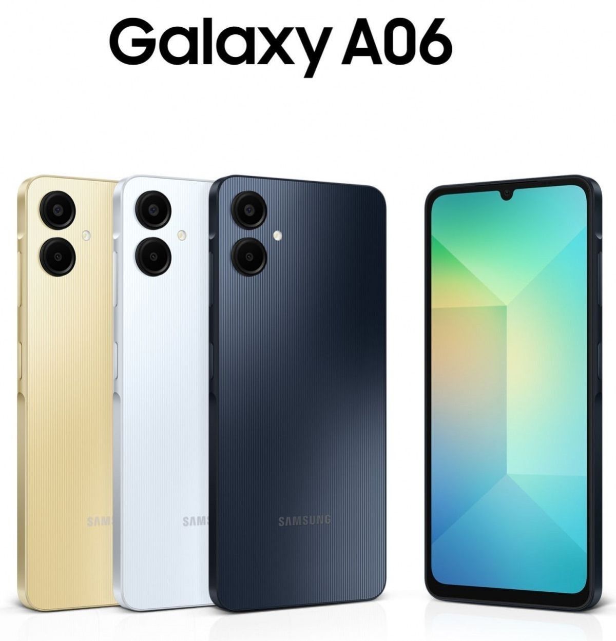 New Arrival Samsung Galaxy A06 128GB+4GB 50MP Camera 6.7" 90Hz MTK Helio G85 (12nm) 5000mAh 25W Type-C Charge Android 14 Side Fingerprint Unlock Smart Phones