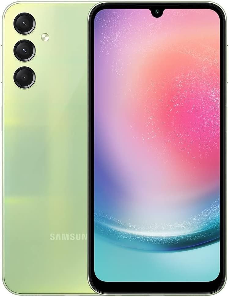 Samsung Galaxy A24 6.5" screen size 128GB ROM+4GB RAM dual 50MP Camera +13MP selfie 5000mAh battery capacity 4G network Android 13   Dual sim smartphone with 12 months warranty smartphone