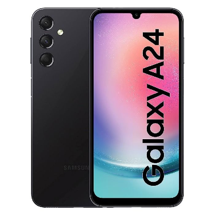 Samsung Galaxy A24 6.5" screen size 128GB ROM+4GB RAM dual 50MP Camera +13MP selfie 5000mAh battery capacity 4G network Android 13   Dual sim smartphone with 12 months warranty smartphone