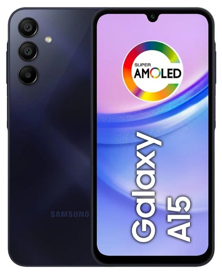 Samsung Galaxy A15 128GB+4GB RAM  50MP Triple Camera Mediatek Helio G99 6.5"  Display 90Hz refresh rate Android 14 5000mAh battery 25W Type-C Charge Smart Phones