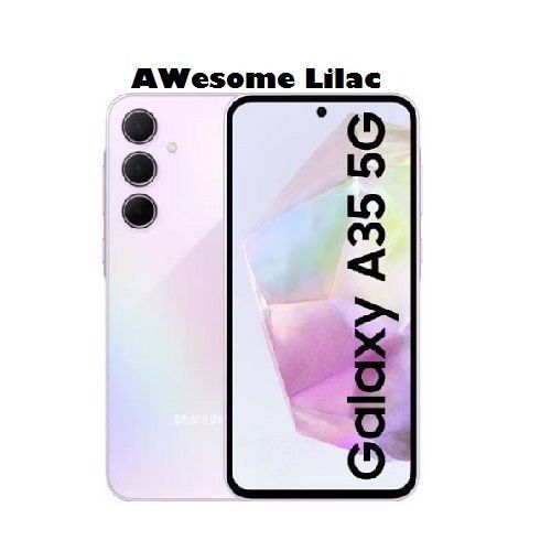 New Arrival Samsung Galaxy A35 5G 128GB+6GB RAM 120Hz Refresh rate 6.6" Display AMOLED 50MP Triple Camera Android 14 5000mAh 25W Fast charging Type-C Smart Phones Fingerprint Unlock smartphone