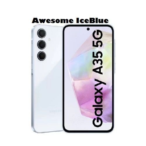New Arrival Samsung Galaxy A35 5G 128GB+6GB RAM 120Hz Refresh rate 6.6" Display AMOLED 50MP Triple Camera Android 14 5000mAh 25W Fast charging Type-C Smart Phones Fingerprint Unlock smartphone