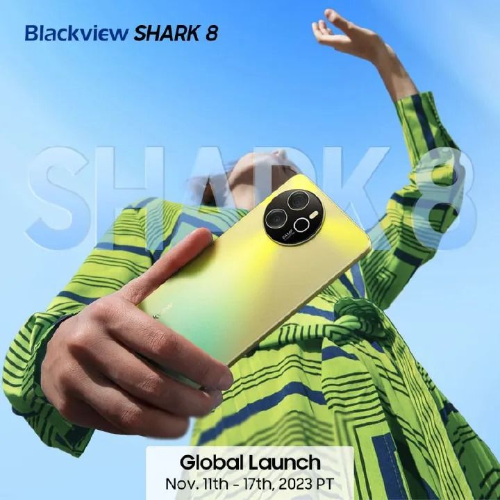 Brand New Blackview Shark 8 256GB Storage Upto 16GBRAM(8+8)GB 6.78'' FHD + IPS INCELL Display 5000mAh Battery 64MP Rear Camera + VGA 13MP Front Camera Side Fingerprint Sensor Smartphones