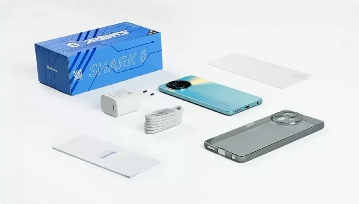 Brand New Blackview Shark 8 256GB Storage Upto 16GBRAM(8+8)GB 6.78'' FHD + IPS INCELL Display 5000mAh Battery 64MP Rear Camera + VGA 13MP Front Camera Side Fingerprint Sensor Smartphones