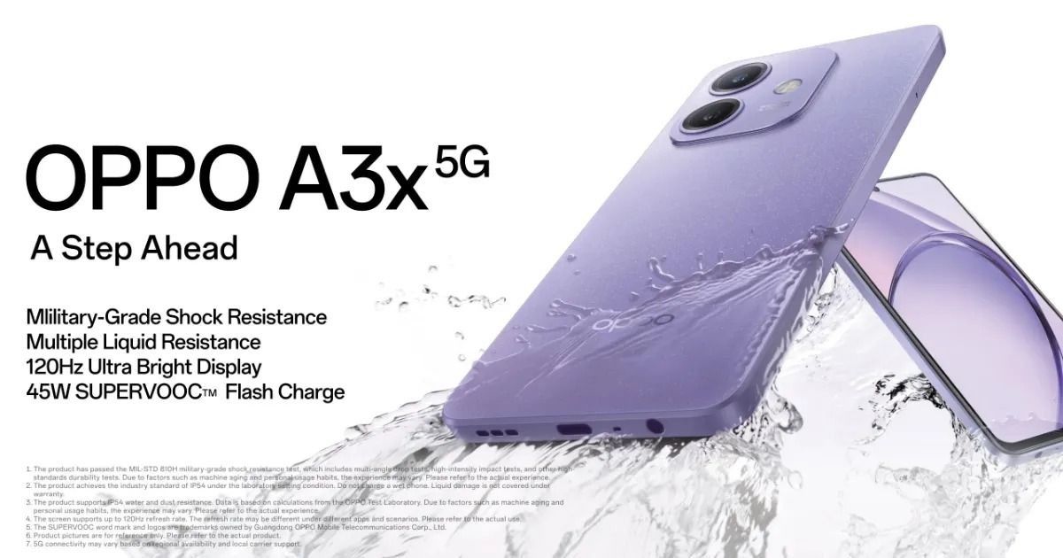 Oppo A3x 6.67-inch' 128GB ROM 4GB RAM"Battery: 5100mAh BATTERY CAPACITY Dual //SIM 120Hz refresh rate 8MP Rear camera 5MP Front camera Smart phone