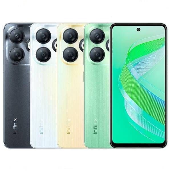 INFINIX SMART 8 128GB STORAGE UPTO 8GB RAM (4+4)GB 8 6.6'' HD PUNCH HOLE SCREEN,13MP DUAL CAMERA, SIDE FINGERPRINT 5000mAh BATTERY SMART PHONES