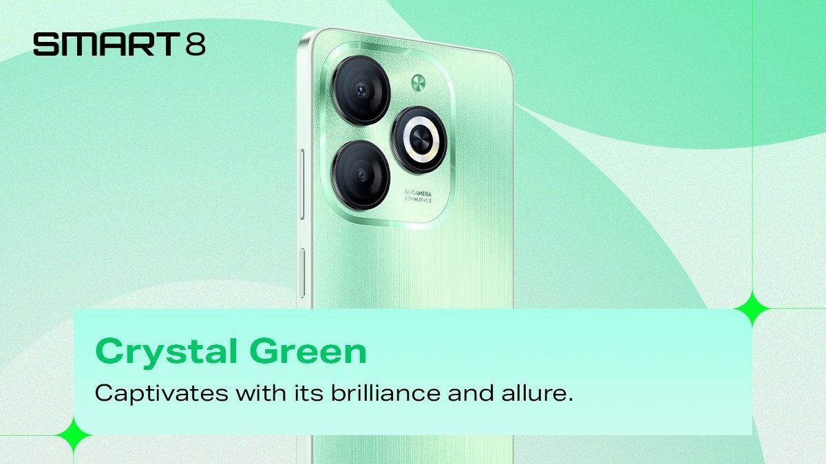 INFINIX SMART 8 128GB STORAGE UPTO 8GB RAM (4+4)GB 8 6.6'' HD PUNCH HOLE SCREEN,13MP DUAL CAMERA, SIDE FINGERPRINT 5000mAh BATTERY SMART PHONES