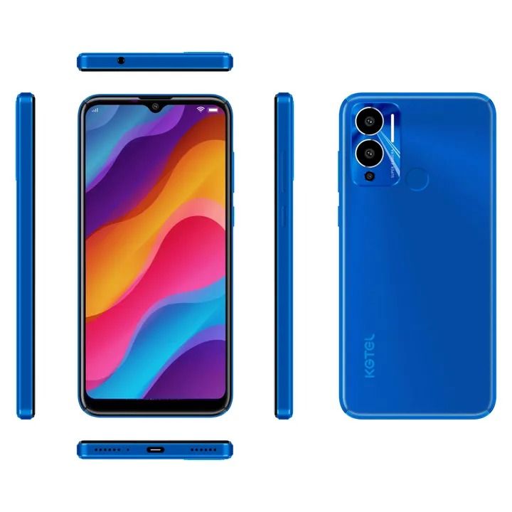 New Arrival KGTEL YOLO 3 32GB ROM 2GB RAM 6.6" HD+ Screen 5000mAh Dual 8MP AI Camera fingerprint unlocks Smart Phones White 128GB