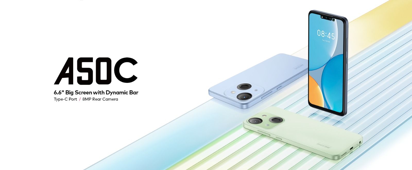 [NEW] ITEL A50C 32GB ROM+2GB RAM(Expandable upto 4GB RAM) 3G 4000mAh Battery capacity 6.56`` display 8.0MP Main camera 5.0MP selfie Dual sim-Smartphones