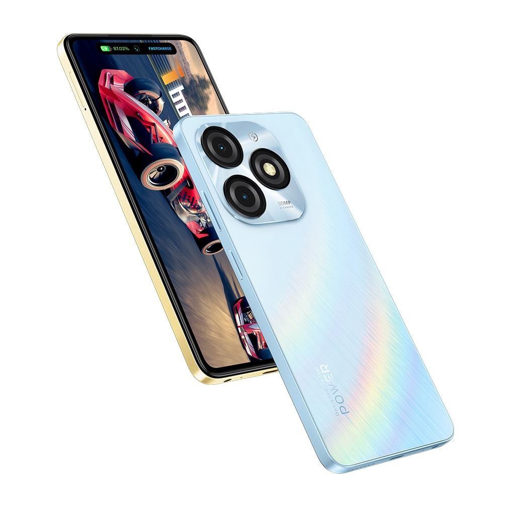 Itel P55 4G LTE Network 128GB Storage upto 8Gb Ram(4+4)GB 6.6-Inch LCD Screen Dual SIM 50MP+8MP Camera 5000mAh Baterry Fingerprint And Face Unlock Smartphone