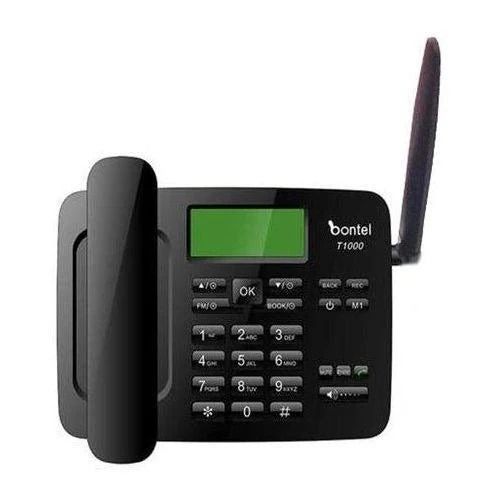Bontel T1000 GSM Fixed Wireless Landline Desktop Phone 3000mAh Dual Sim with SMS Call FM Radio Featured phone