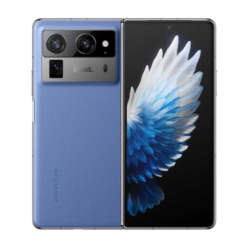 Tecno Phantom V Fold 2 5G, 512GB + 12GB RAM  5000mAh Glass front folded (Gorilla Glass Victus), plastic back, aluminum frame, Foldable LTPO AMOLED, Mediatek Dimensity 9000+ (4 nm) smartphones