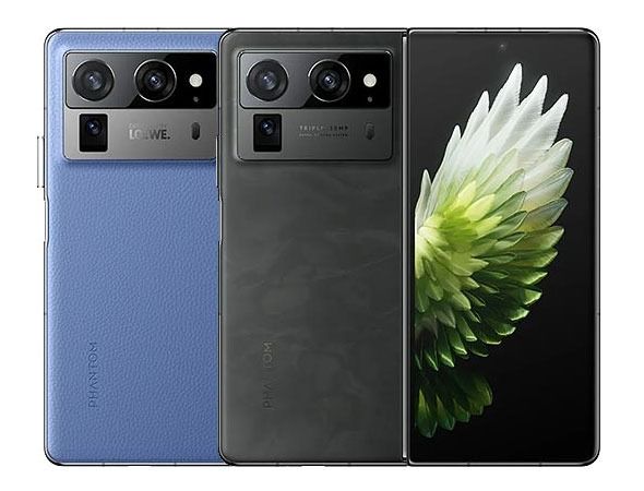 Tecno Phantom V Fold 2 5G, 512GB + 12GB RAM  5000mAh Glass front folded (Gorilla Glass Victus), plastic back, aluminum frame, Foldable LTPO AMOLED, Mediatek Dimensity 9000+ (4 nm) smartphones