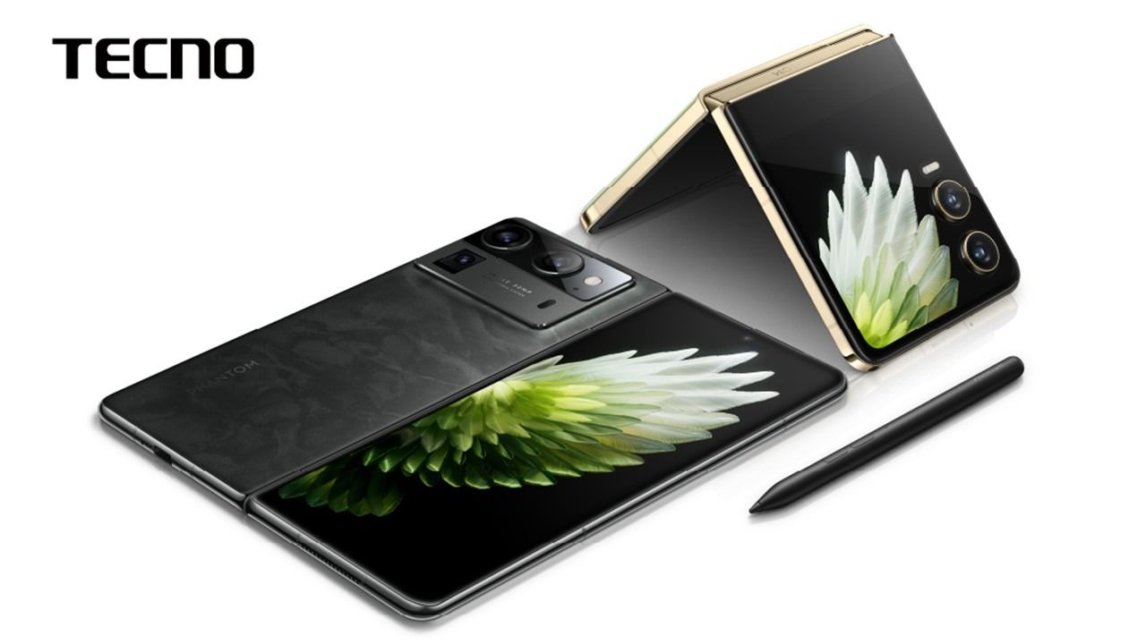 Tecno Phantom V Fold 2 5G, 512GB + 12GB RAM  5000mAh Glass front folded (Gorilla Glass Victus), plastic back, aluminum frame, Foldable LTPO AMOLED, Mediatek Dimensity 9000+ (4 nm) smartphones