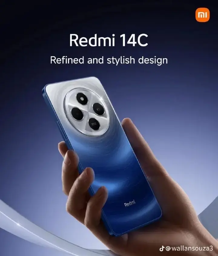 XIAOMI Redmi 14C 128GB Storage Upto 8(4+4Extended )GB Ram 50MP AI Dual Camera Immersive 6.88" UHD Display Upto 120Hz Refresh Rate Dual Sim 5160mAh  Battery Elegant glass back cover Phone Smart Phone