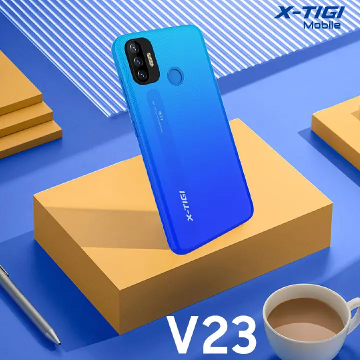 X Tigi V23 2GB RAM, 32GB ROM Processor MTK6580m Quad-core 1.3GHz Connectivity 3200mAh battery fingerprint unlock 8.0MP Back camera 5.0MP Selfie 12 months warranty brandnew smart phones phone