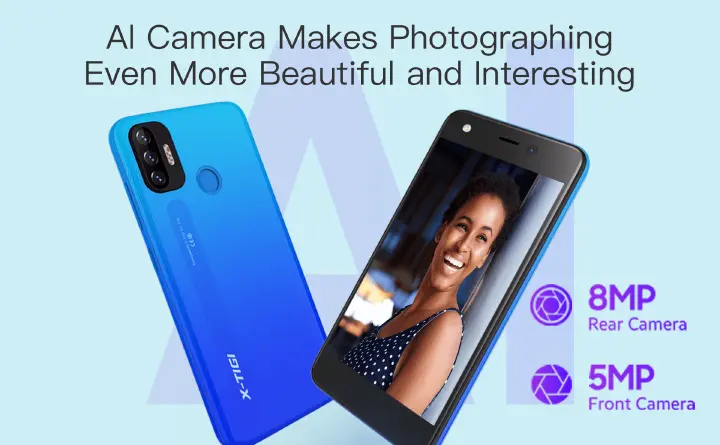 X Tigi V23 2GB RAM, 32GB ROM Processor MTK6580m Quad-core 1.3GHz Connectivity 3200mAh battery fingerprint unlock 8.0MP Back camera 5.0MP Selfie 12 months warranty brandnew smart phones phone