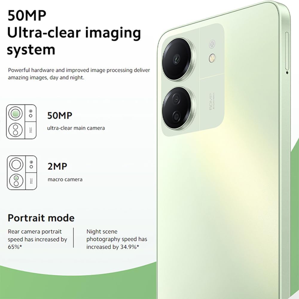 (HOT SALE) Xiaomi Redmi 13C 256GB ROM + 8GB RAM 4G Network Dual SIM 6.74inch 90Hz LCD Screen 50MP Camera  18W Tpye-C Charging 5000mAh Battery Fingerprint&Face Android 13 PHONE Smart Phones
